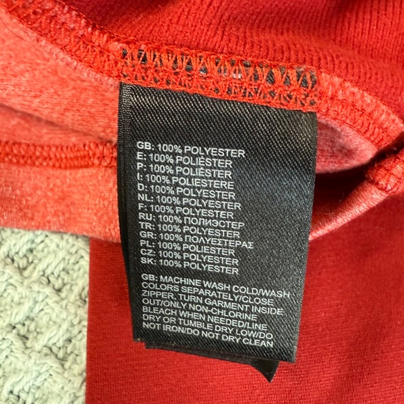 The North Face Cinder Tenacious Full Zip Jacket Mens Large Red Outdoor Gorpcore - Picture 5 of 8